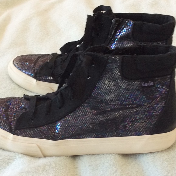 🌸Sparkly hipster high tops *FREE SHIPPING* - Picture 4 of 5